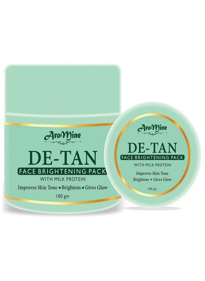 Detan Face Pack Skin Brightening Face Mask For Glowing Skintan Removal Oil Control Acne & Fairness Pigmentation & Brightening For Women & Men 100Gm