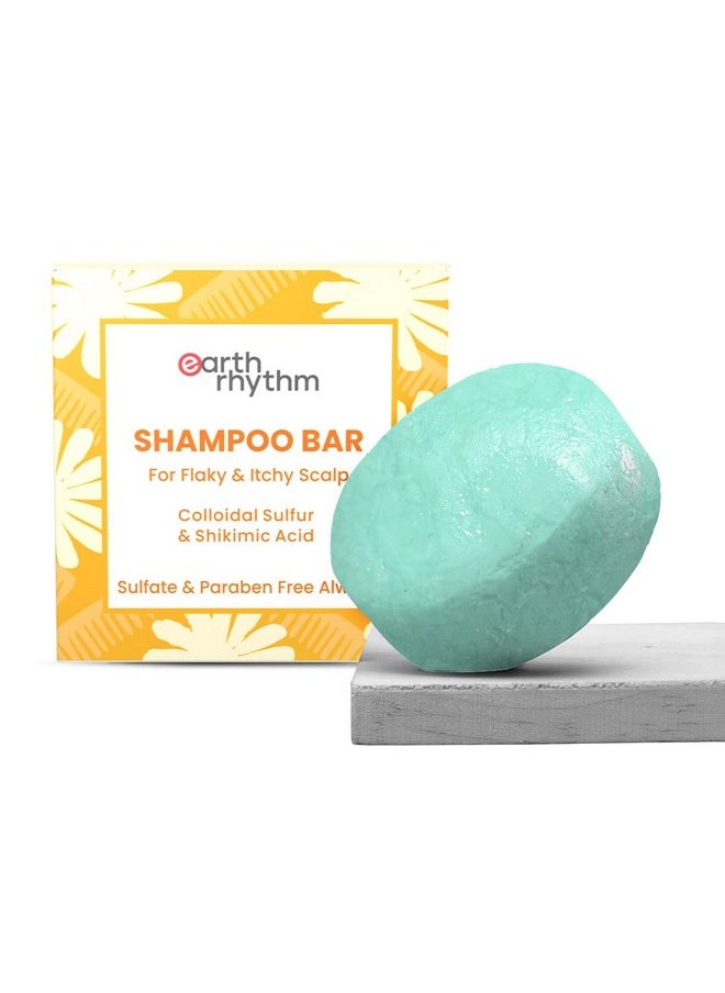 Antidandruff Shampoo Bar For Itchy & Flaky Scalp | Men & Women | Contains Arnica Peppermint & Menthol Extracts | Sulphate & Paraben Free 80Gm (Cardboard)