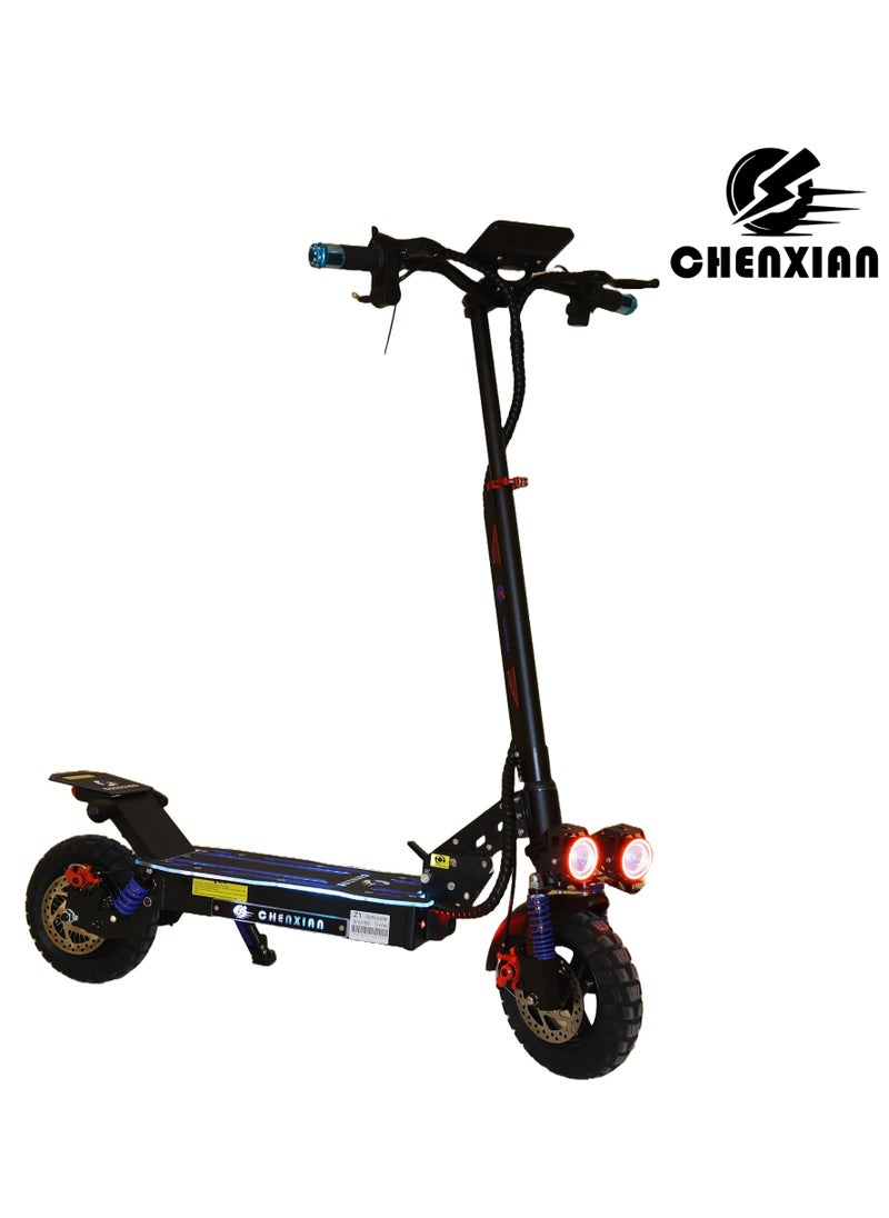 Chenxian electric scooter 1800W motor power and 48V13A battery, speed 55-65Km/h