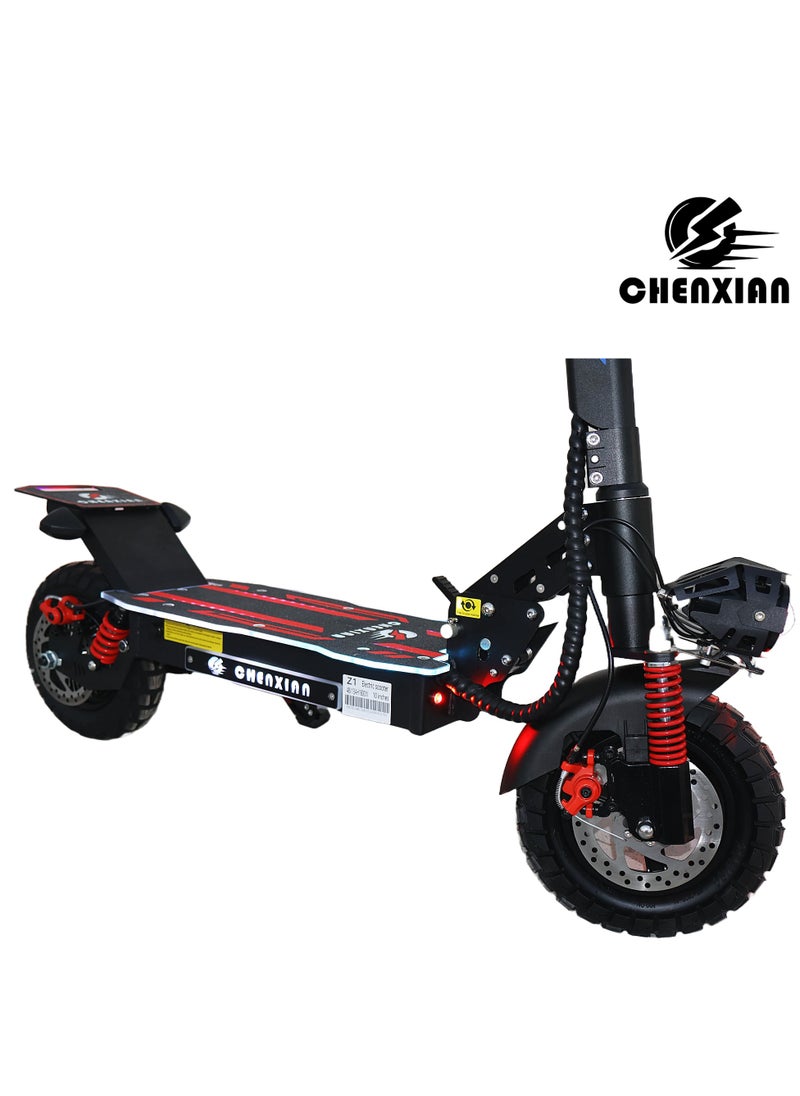 Chenxian electric scooter 1800W motor power and 48V13A battery, speed 55-65Km/h