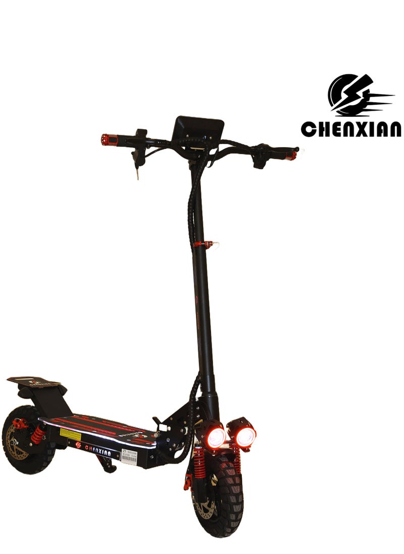 Chenxian electric scooter 1800W motor power and 48V13A battery, speed 55-65Km/h