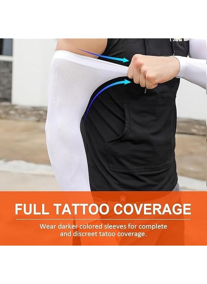 Arm Sleeves for Women Men Youth|UPF 50 Arm Warmers UV Sun Protection Arm Cooling Sleeves, One Size Sun Protection Arm Sleeve Cover Tattoo