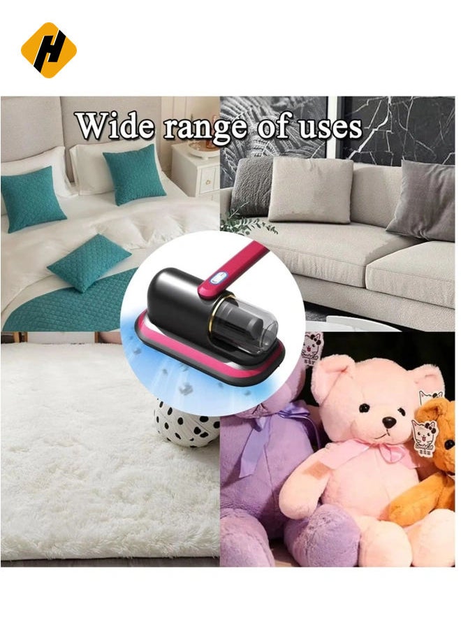 Bed Vacuum Cleaner Upgraded Cordless UV Vacuum Cleaner, Handheld deep Mattress Vacuum Cleaner, Effectively Cleans Bedding, Sofas, Carpets and Other Fabric Surfaces