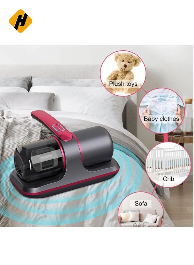 Bed Vacuum Cleaner Upgraded Cordless UV Vacuum Cleaner, Handheld deep Mattress Vacuum Cleaner, Effectively Cleans Bedding, Sofas, Carpets and Other Fabric Surfaces