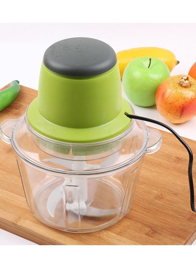 1.8L Portable Food Chopper Multifunctional Electric Meat Mincer Chopper Processor Silcer Maker Mincing Machine Household Grinder