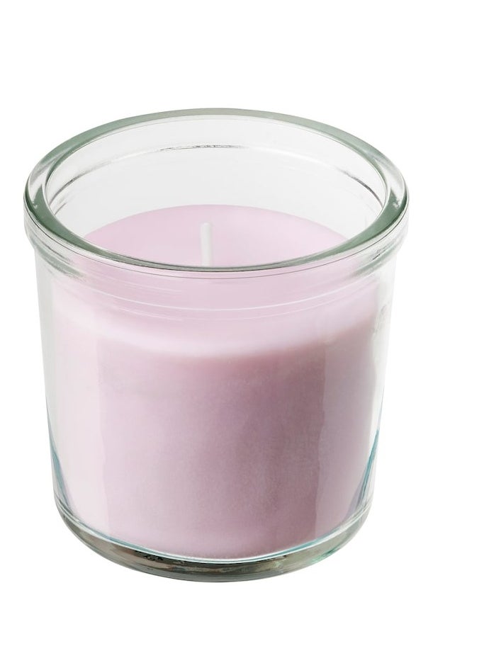 Page of 2 LUGNARE Scented candle in glass, Jasmine/pink,