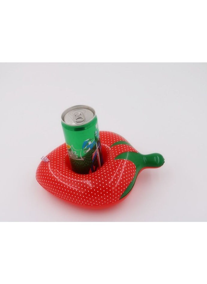 Strawberry Shape Inflatable Swimming Pool Portable Cup Holder