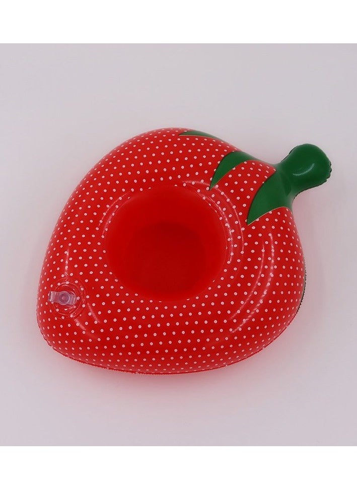 Strawberry Shape Inflatable Swimming Pool Portable Cup Holder