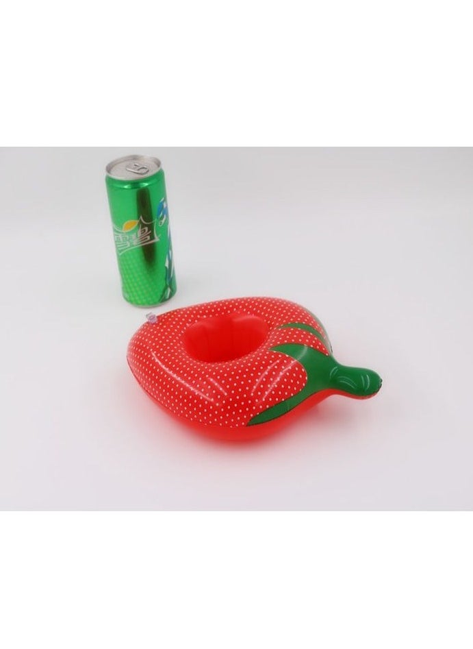 Strawberry Shape Inflatable Swimming Pool Portable Cup Holder