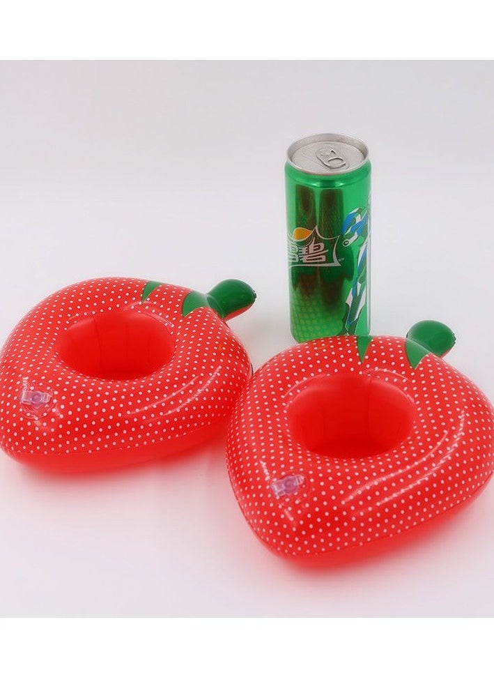 Strawberry Shape Inflatable Swimming Pool Portable Cup Holder