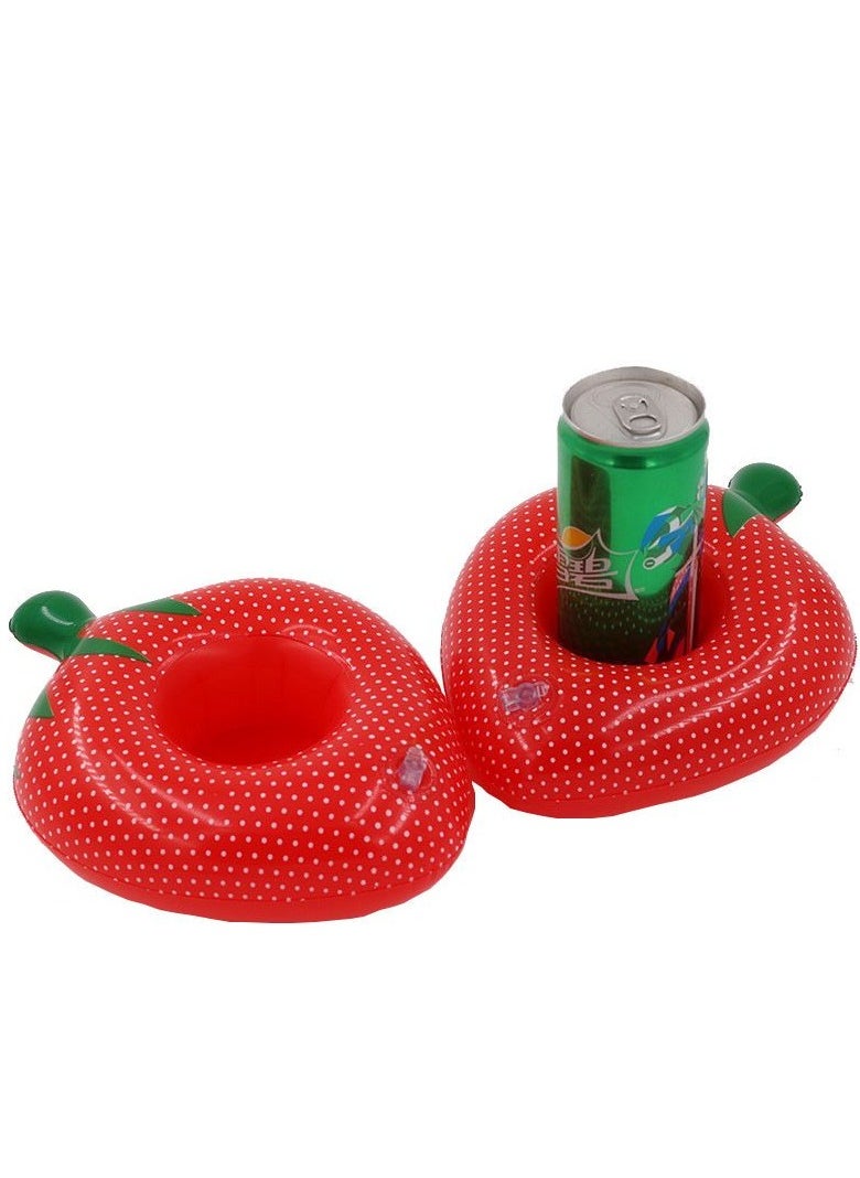 Strawberry Shape Inflatable Swimming Pool Portable Cup Holder