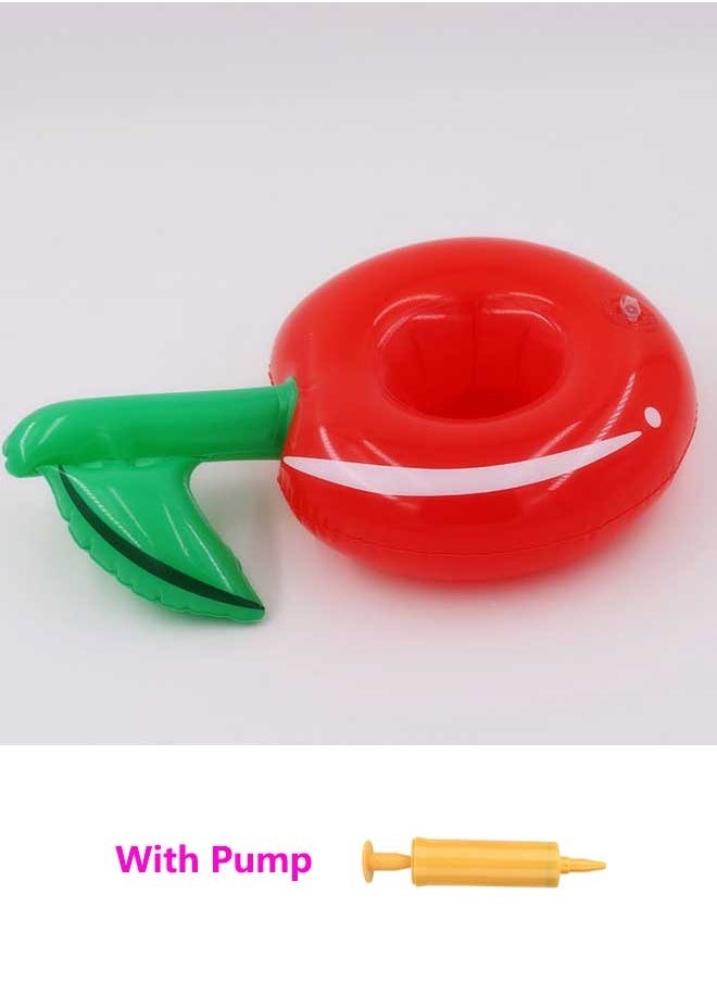 Cherry Shape Inflatable Swimming Pool Portable Cup Holder