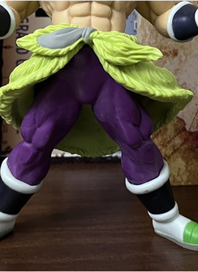 Dragon Ball Angry Brolly Action Figure Decorative Resin Sculpture Home Decor Statue, Art Figurine Home Ornament Decoration for Office, Living Room, Bedroom, Book Shelf, TV Cabinet, Desktop