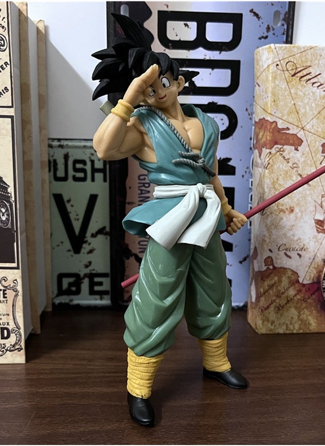 Dragon Ball Goodbye Goku Action Figure Decorative Resin Sculpture Home Decor Statue, Art Figurine Home Ornament Decoration for Office, Living Room, Bedroom, Book Shelf, TV Cabinet, Desktop