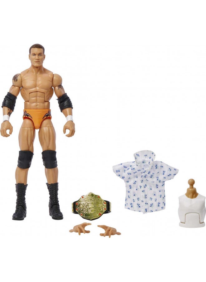 Mattel WWE Randy Orton SummerSlam Elite Collection Action Figure Dominik Mysterio Build-A-Figure Parts, Collectible Gift for Ages 8 Years Old & Up