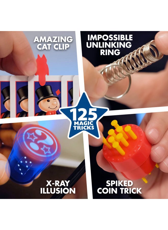 Marvin's Magic - 125 Amazing Magic Tricks for Children - Kids Magic Set - Magic Kit for Kids Including Magic Wand, Card Tricks + Much More - Suitable for Age 6+