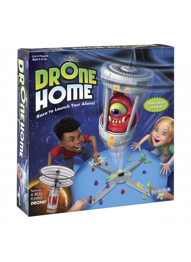 Drone Home -- First Ever Game With a Real, Flying Drone -- Great, Family Fun! -- For 2-4 Players -- Ages 8+