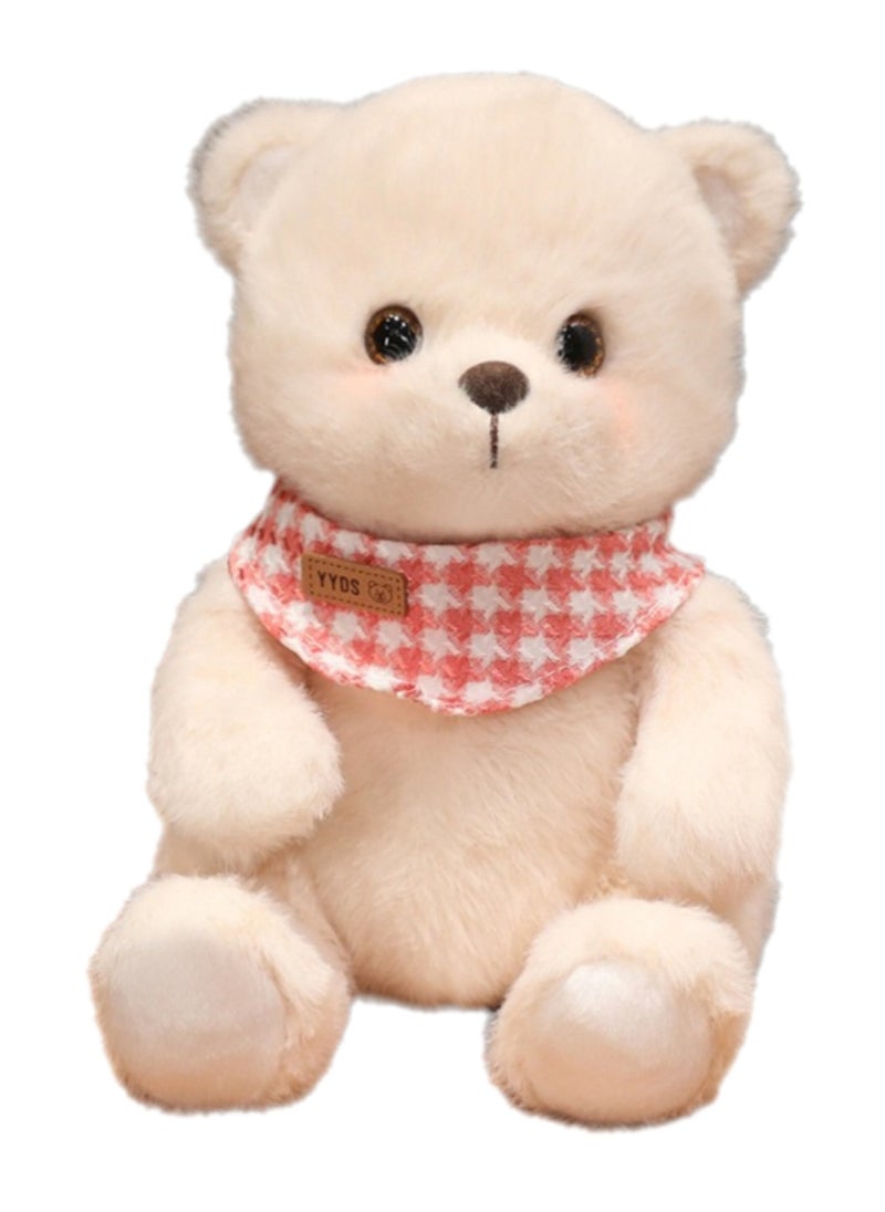 25 CM Cute Bear Plush Toy Soft Stuffed Cartoon Animal Doll For Girls And Boys All Ages Gift（Style 1）