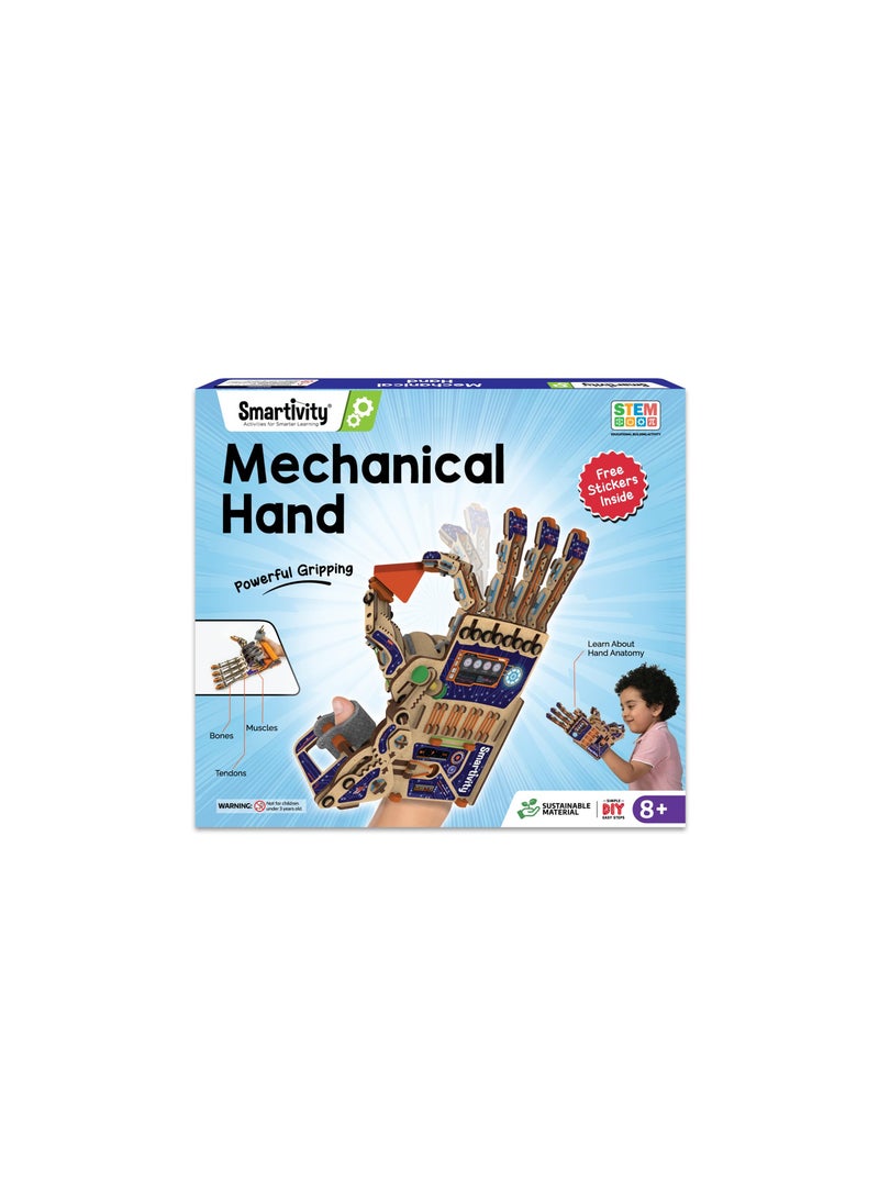 Smartivity Robotic Mechanical Hand Toy for Kids 8-10-12-14 Years Old | 2024 Parents Choice Winner I Birthday Gifts for Boys & Girls | DIY STEM Educational Science Toys for Kids 8,9,10,11,12,13,14