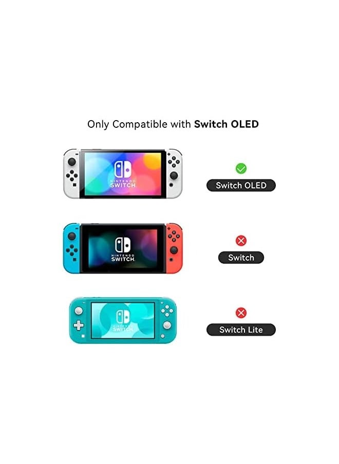 Protective Case Slim Cover Case Compatible with Nintendo Switch OLED and Joy Con - Shock-Absorption and Anti-Scratch - Yogurt Cat