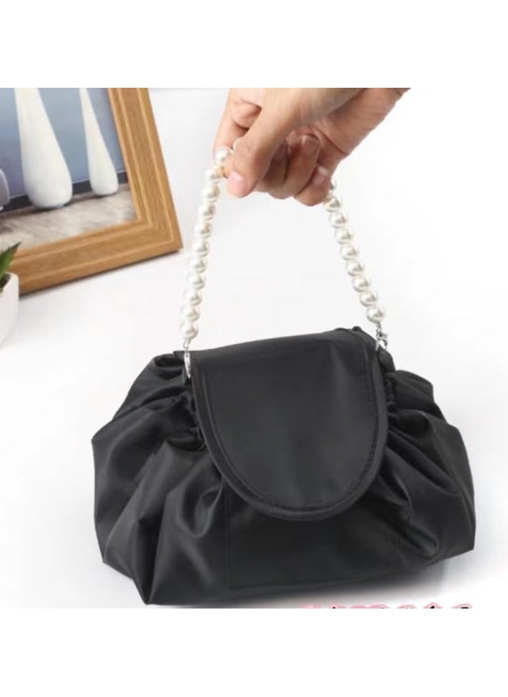 New Fashionable & Lightweight Portable Makeup Bag – Lazy Drawstring Travel Storage for Cosmetics