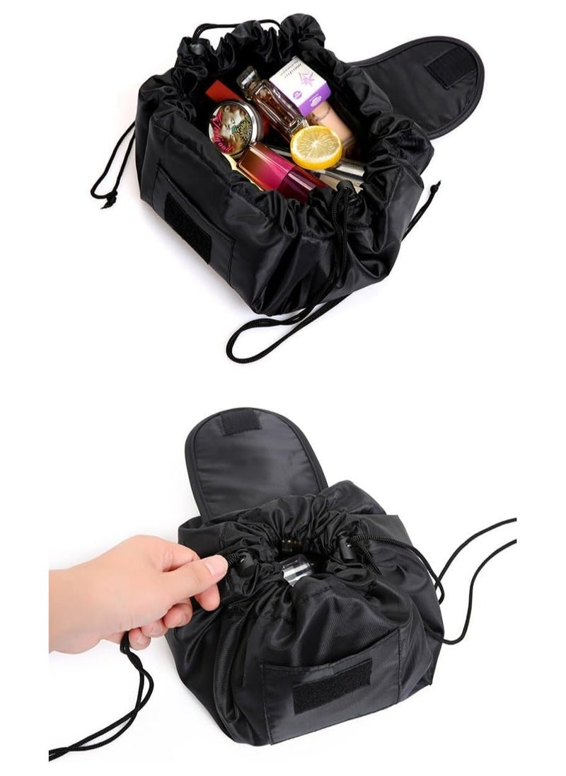 New Fashionable & Lightweight Portable Makeup Bag – Lazy Drawstring Travel Storage for Cosmetics