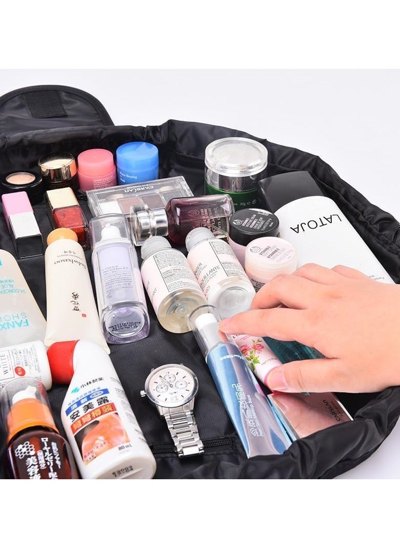 New Fashionable & Lightweight Portable Makeup Bag – Lazy Drawstring Travel Storage for Cosmetics