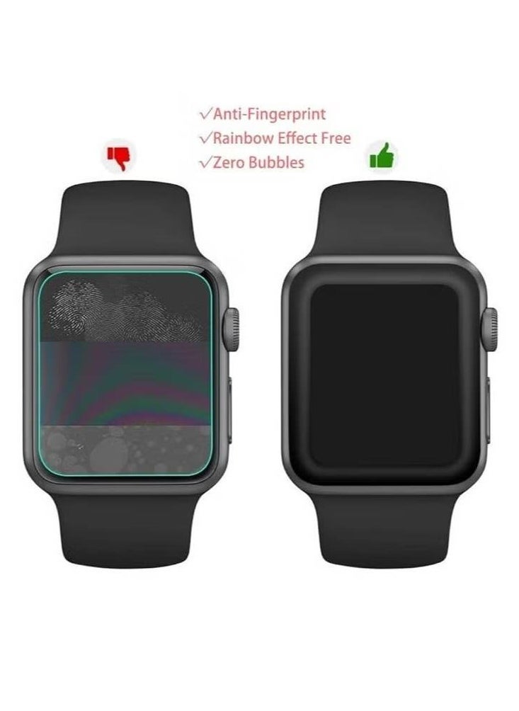 Replacement Band with 3D Glass for Apple Watch Series 3/4/5/6 40mm