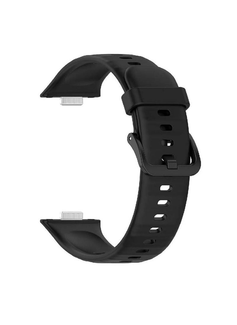 Huawei Watch Fit 3 Replacement Band Silicone Wrist Strap Bracelet Soft And Durable with Quick Release Black