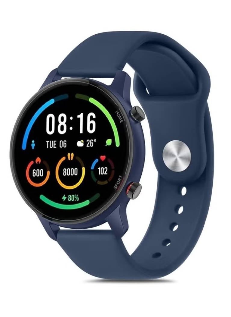 Starlight Silicone Sport Band for Samsung Galaxy Watch 6 (40mm/44mm) u0026 Galaxy Watch 6 Classic (43mm/47mm) – 20mm Flexible Replacement Strap for Men and Women