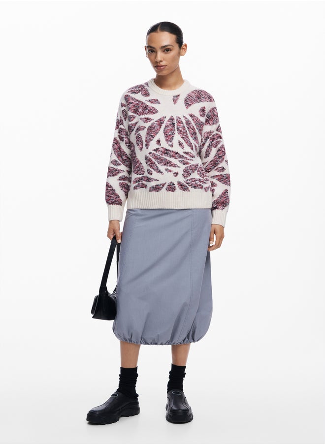 Leaf Print Sweater