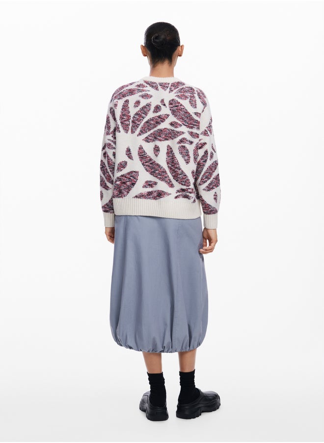 Leaf Print Sweater