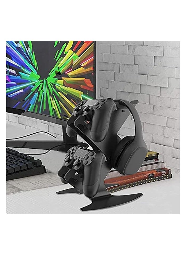 Controller Holder, Game Controller Rack Headset Stand , Aluminum Metal Headset Mount Universal Organizer for Video Game Accessories