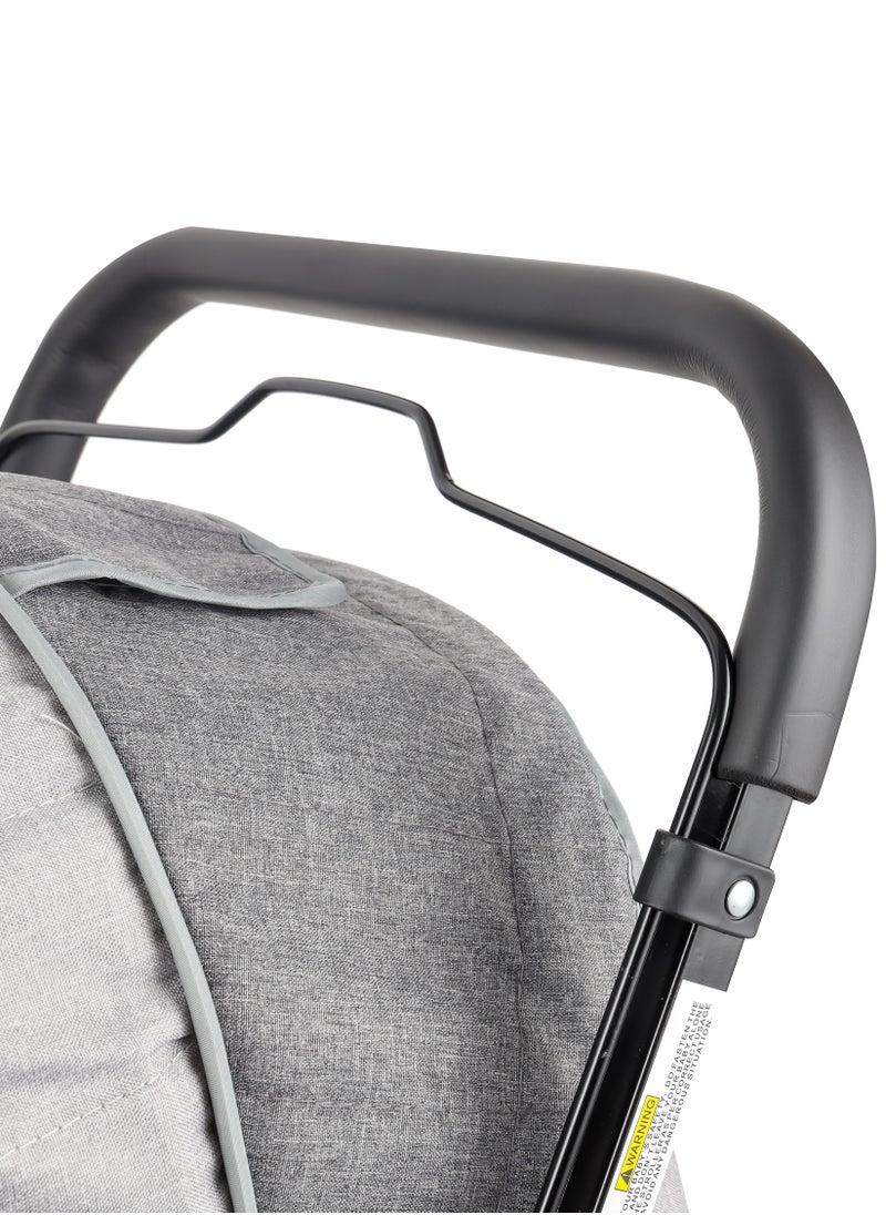 Ultimate Comfort Reversible Baby Stroller - Lightweight, Foldable, Adjustable Seat, Canopy & Safety Belt, For Infants & Toddlers, 0-3 Years (GREY)