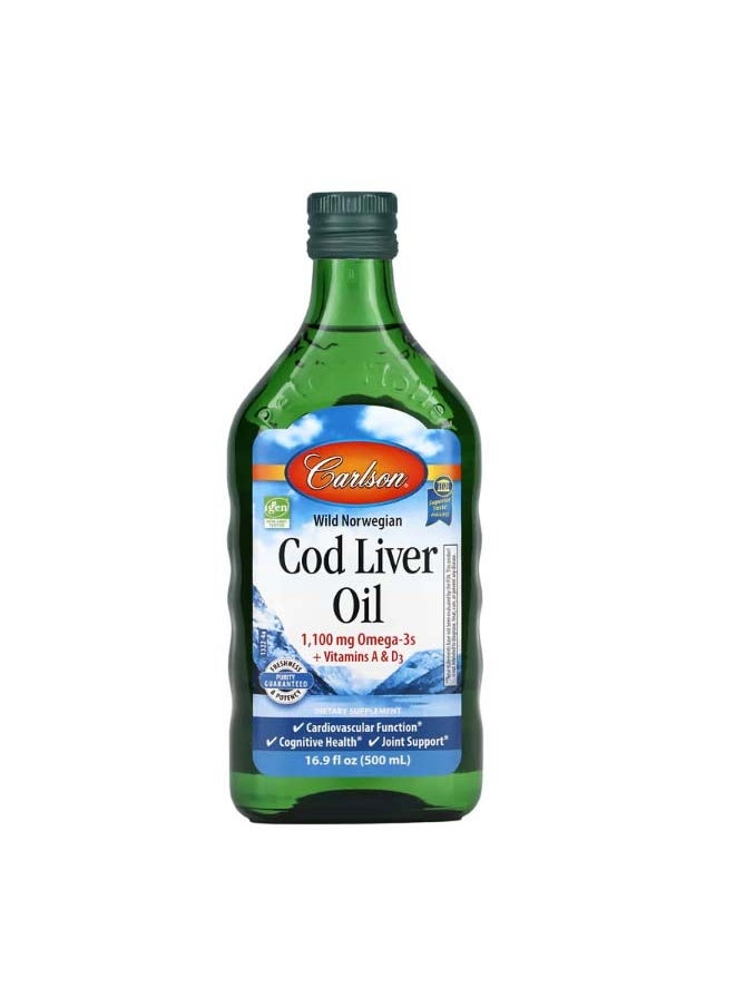 Wild Norwegian Cod Liver Oil 16.9 fl oz 500 ml