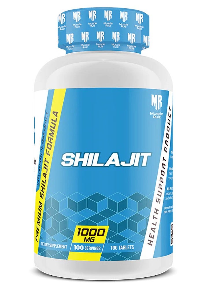 Shilajit 1000mg – 100 Tablets, Pure Himalayan Mineral Supplement, Supports Energy, Performance & Recovery, Boosts Vitality & Immune Health