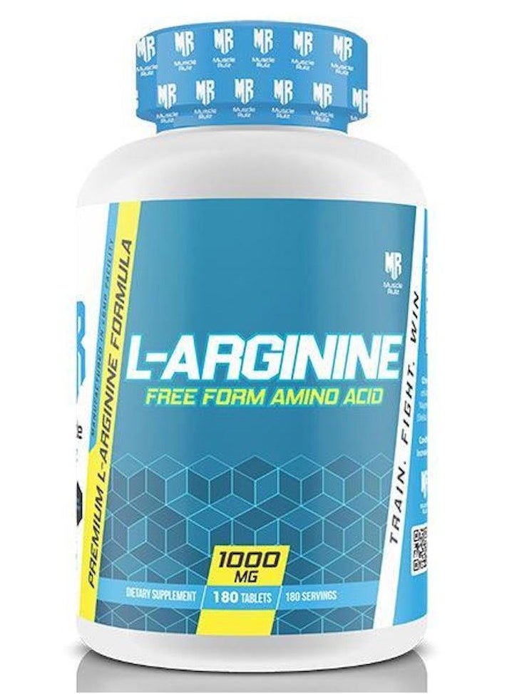 L-Arginine 1000mg Free Form Amino Acid 180 Capsules, Free-Form Amino Acid for Enhanced Blood Flow, Nitric Oxide Boost, Performance & Recovery