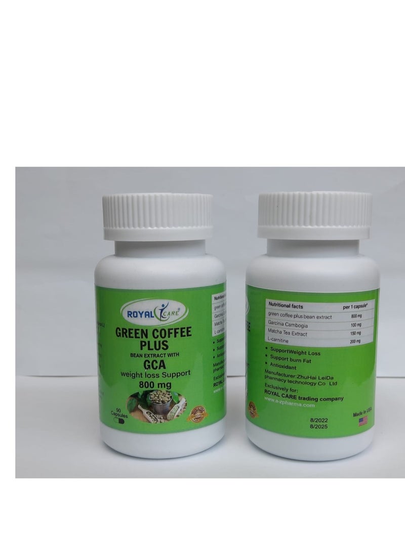 royal green coffee plus bean extract gca weight loss support 800 mg