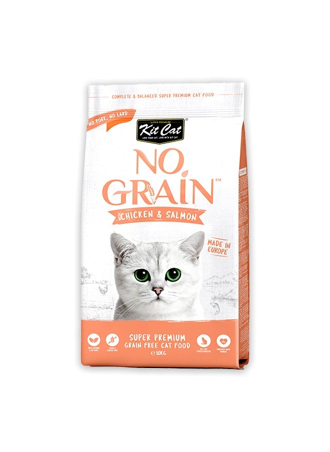 No Grain Chicken And Salmon Cat Food - 1KG