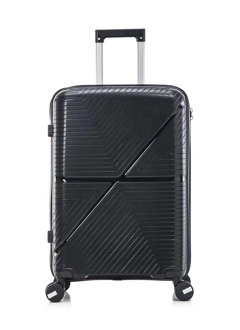 Unbreakable Polypropylene 3-Piece Suitcase Set with Beauty Case & 360° Spinner Wheels Sizes 28,24,20,14