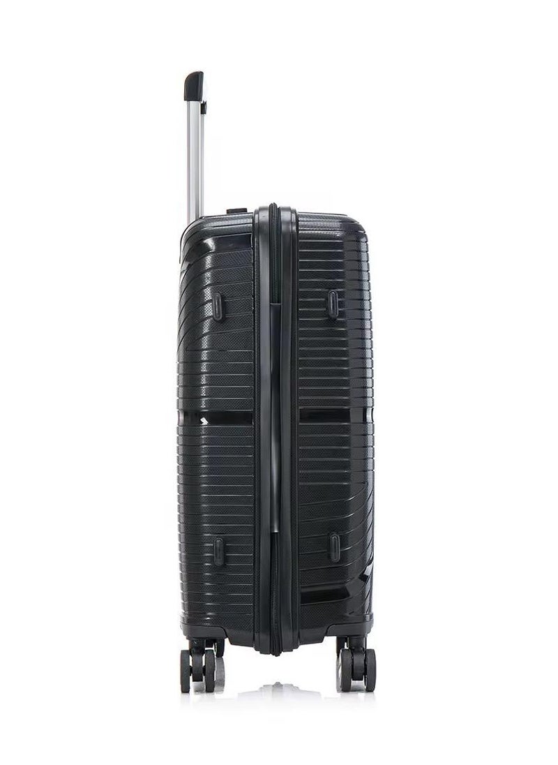 Unbreakable Polypropylene 3-Piece Suitcase Set with Beauty Case & 360° Spinner Wheels Sizes 28,24,20,14