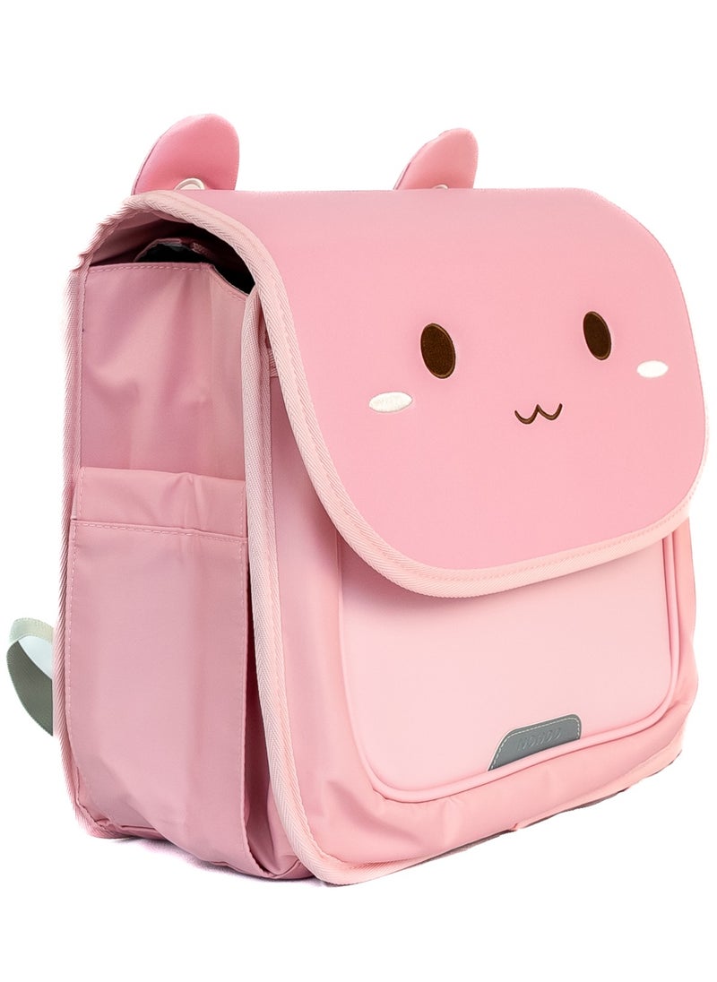 Nohoo Spine Protection Horizontal School Backpack for 0-5 Grade Primary Students - Rabbit Pink