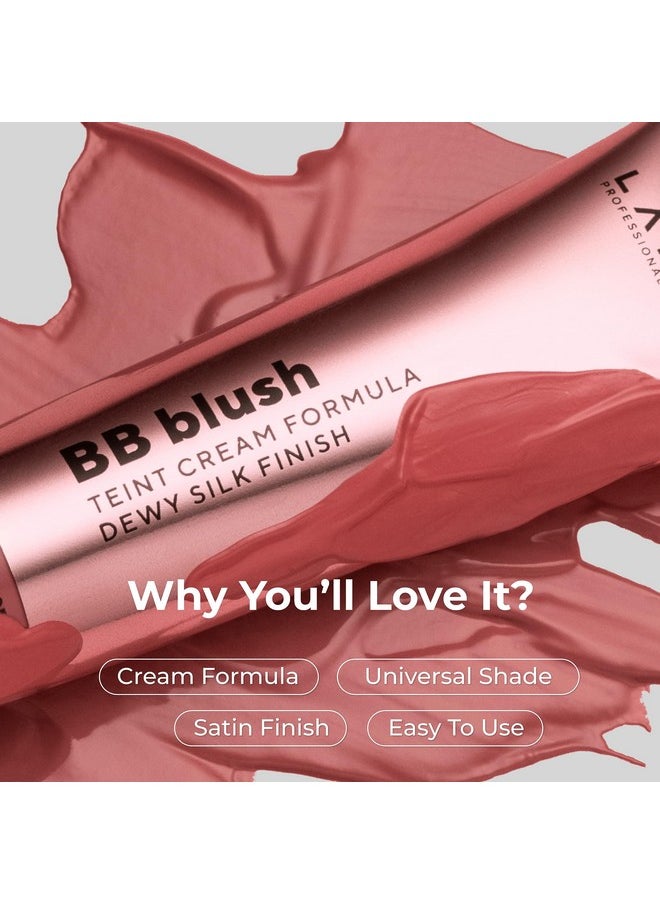 Bb Blush Cheek Makeup - Lightweight And Long Lasting Liquid Blush - Blendable Cream Blush For Cheeks, Natural Finish Cream Contour - Nude Liquid Blush, 401 (Tea Rose) -10Ml/0,33Fl.Oz