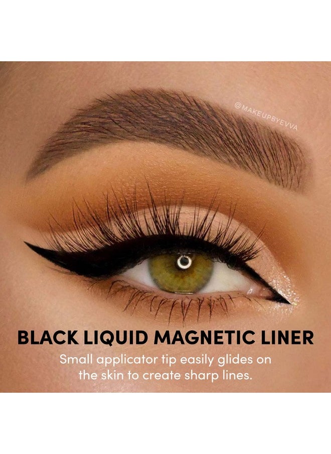 Magnetic Eyeliner - Black | Waterproof Liquid, All-Day Hold For Magnetic Eyelashes, Sweatproof, Paraben-Free - 8Ml