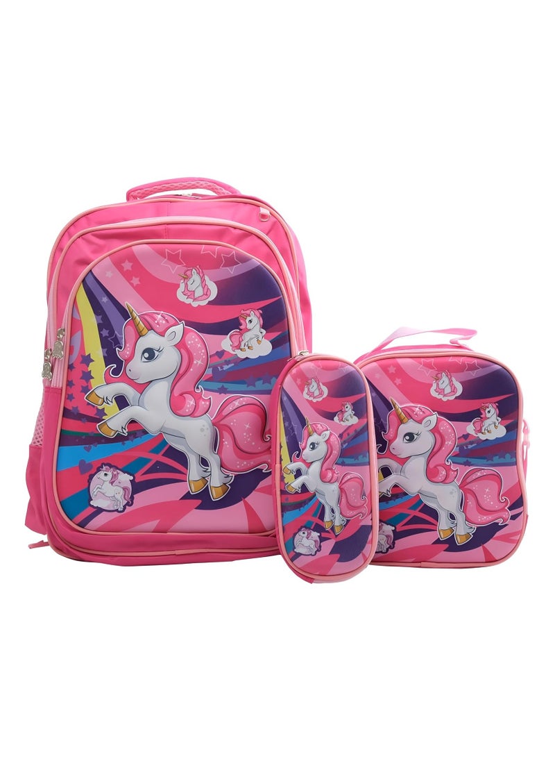 Design Pink Trolley Bag for Primary School with Durable Nylon, Silent Wheels, and Versatile Design for Daily and Outdoor Activities