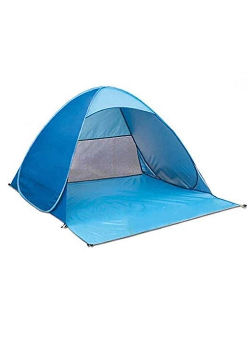 Outdoor Beach Tent Set Double Automatic Pop Up With Bag Camping Hiking Dessert Travel