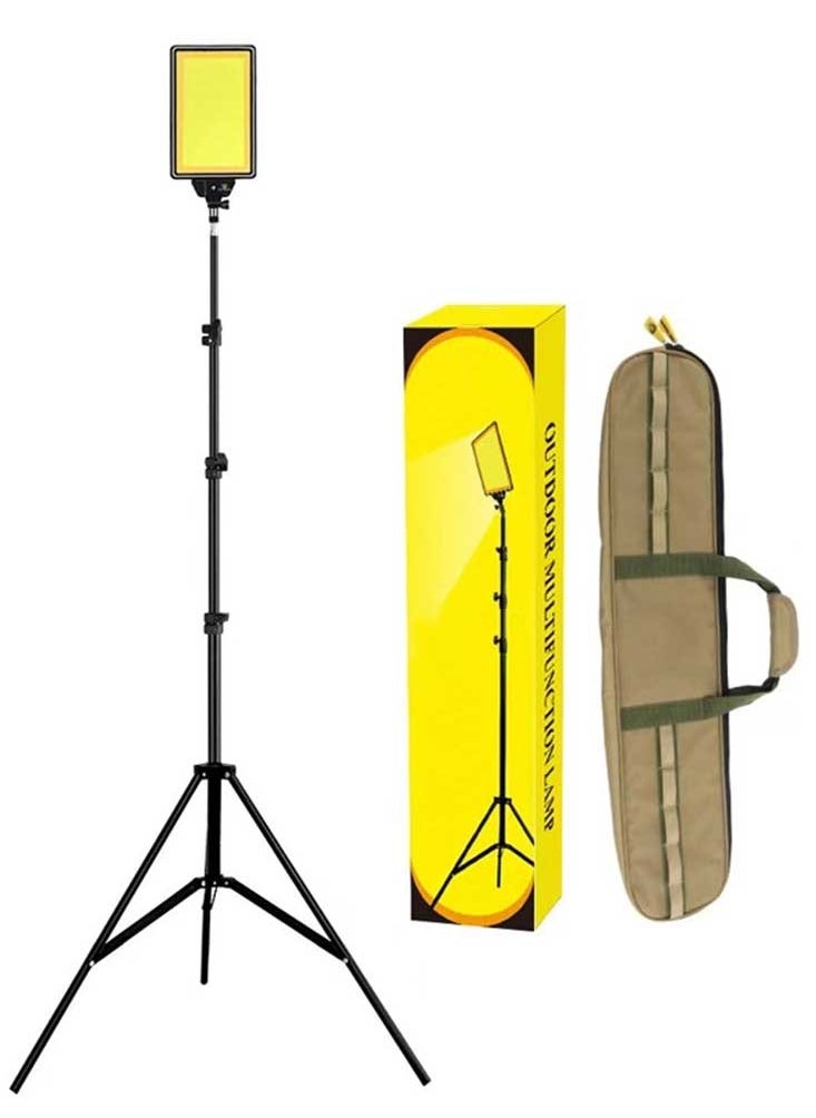 Camping Light Super Bright Light Latest Model Sanara 2 In 1 Yellow And White Colour Lamp, 6000K White & 3500K Yellow, 360° Rotation, 0.85-3.5m Adjustable Tripod Stand