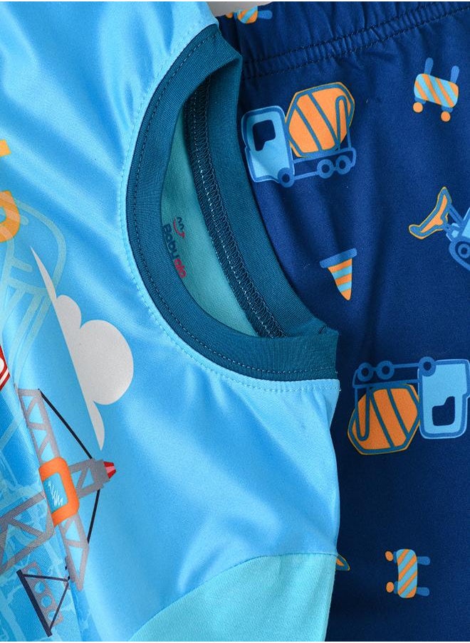 Construction Zone Glow-in-the-Dark Pajama Set for Boys