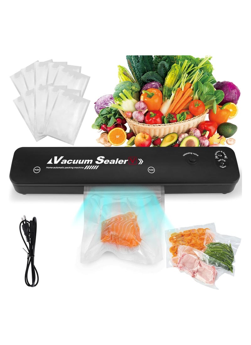 Vacuum Sealer Machine Automatic Vacuum Sealer with Vacuum Bags, Aluminum Sealer for Vacuum Cooking