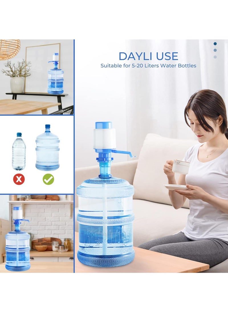 Portable Water Bottles Pump Manual Pressure Drinking Fountain Pressure Pump Water Press Pump With An Extra Short Tube